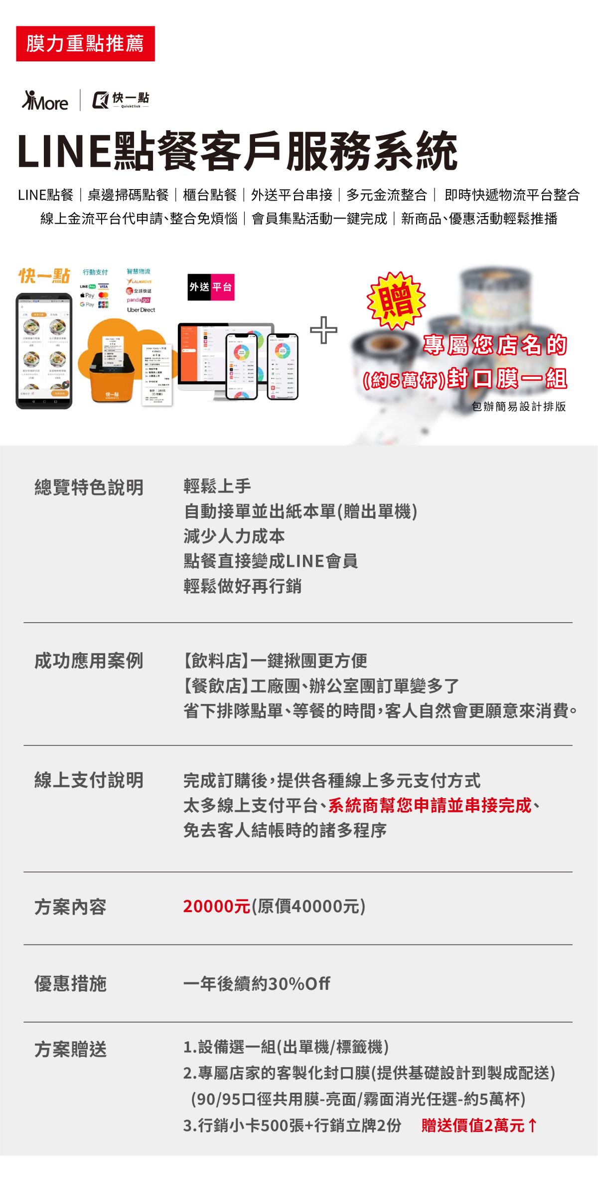 快一點LINE點餐客戶服務系統說明